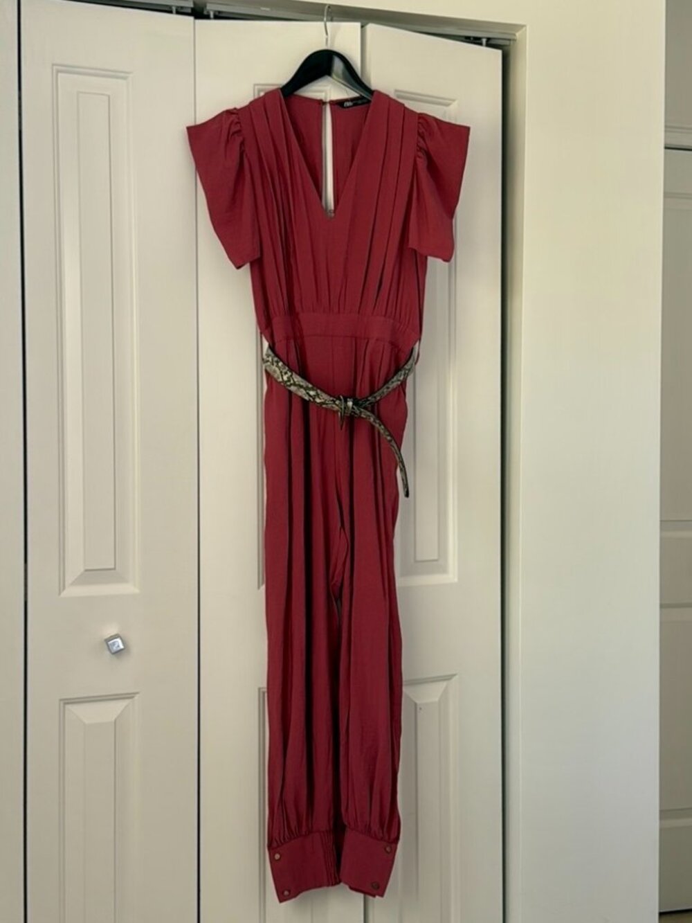 Zara jumpsuit size Medium pink